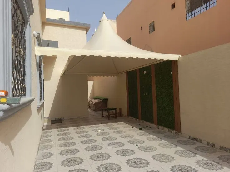 مظلات سيارات  هرمية حديثة مودرن الرياض