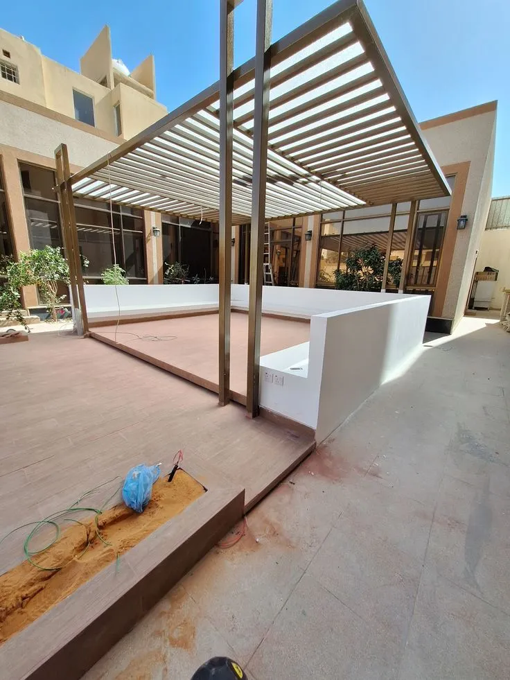 برجولات خارجية شمال الرياض – تركيب سريع وممتاز