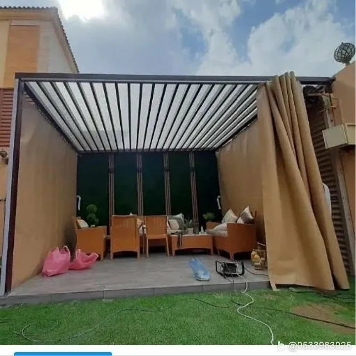 برجولات خارجية شمال الرياض – تركيب سريع وممتاز