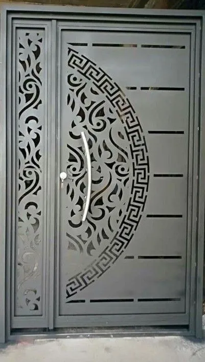 أبواب قص ليزر بالرياض – أشكال هندسية لمداخل المنازل و الفلل