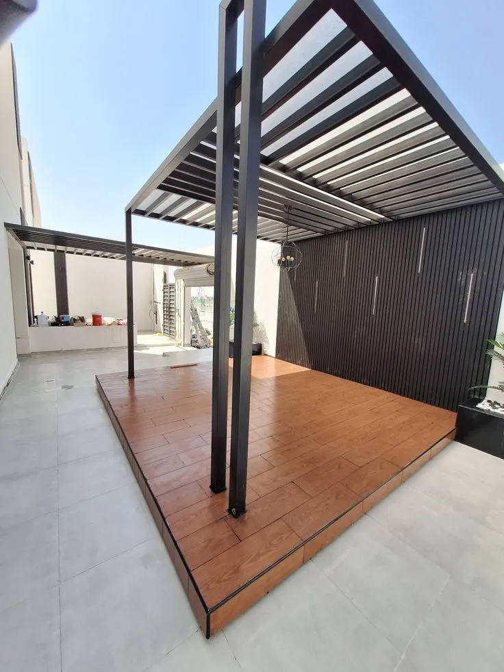 تركيب برجولات بالرياض للحدائق والمداخل – ظل أنيق يدوم لسنوات