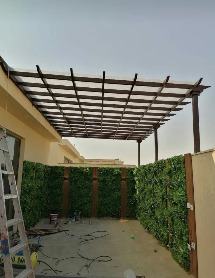 تركيب برجولات بالرياض للحدائق والمداخل – ظل أنيق يدوم لسنوات