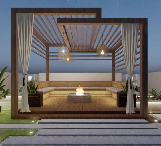 اسعار متر برجولات جلسات حي العارض الرياض
